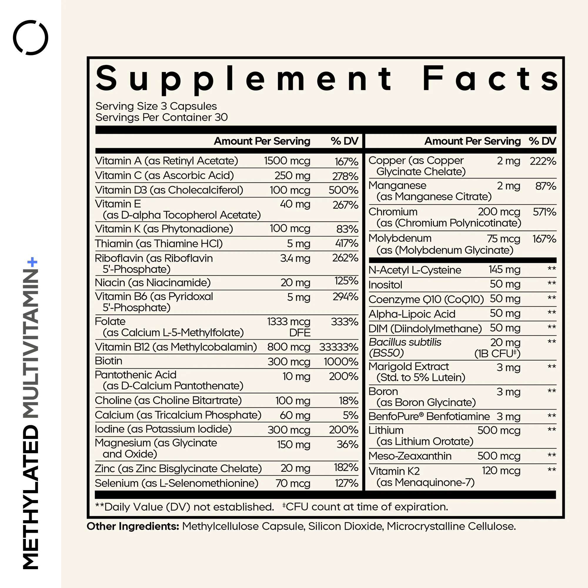 Methylated Multivitamin+ - Image 4