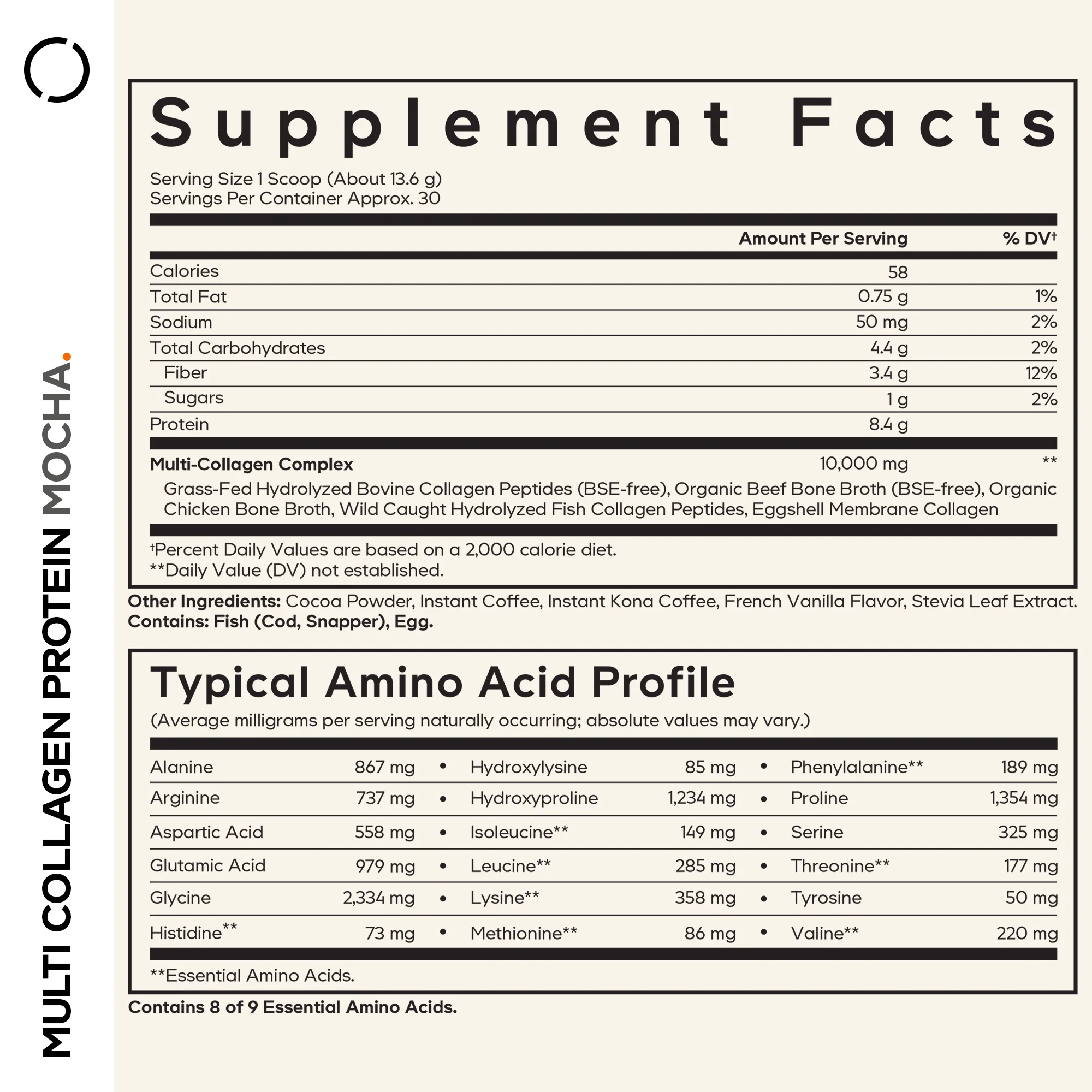 Multi Collagen Peptides Powder Mocha - Image 4