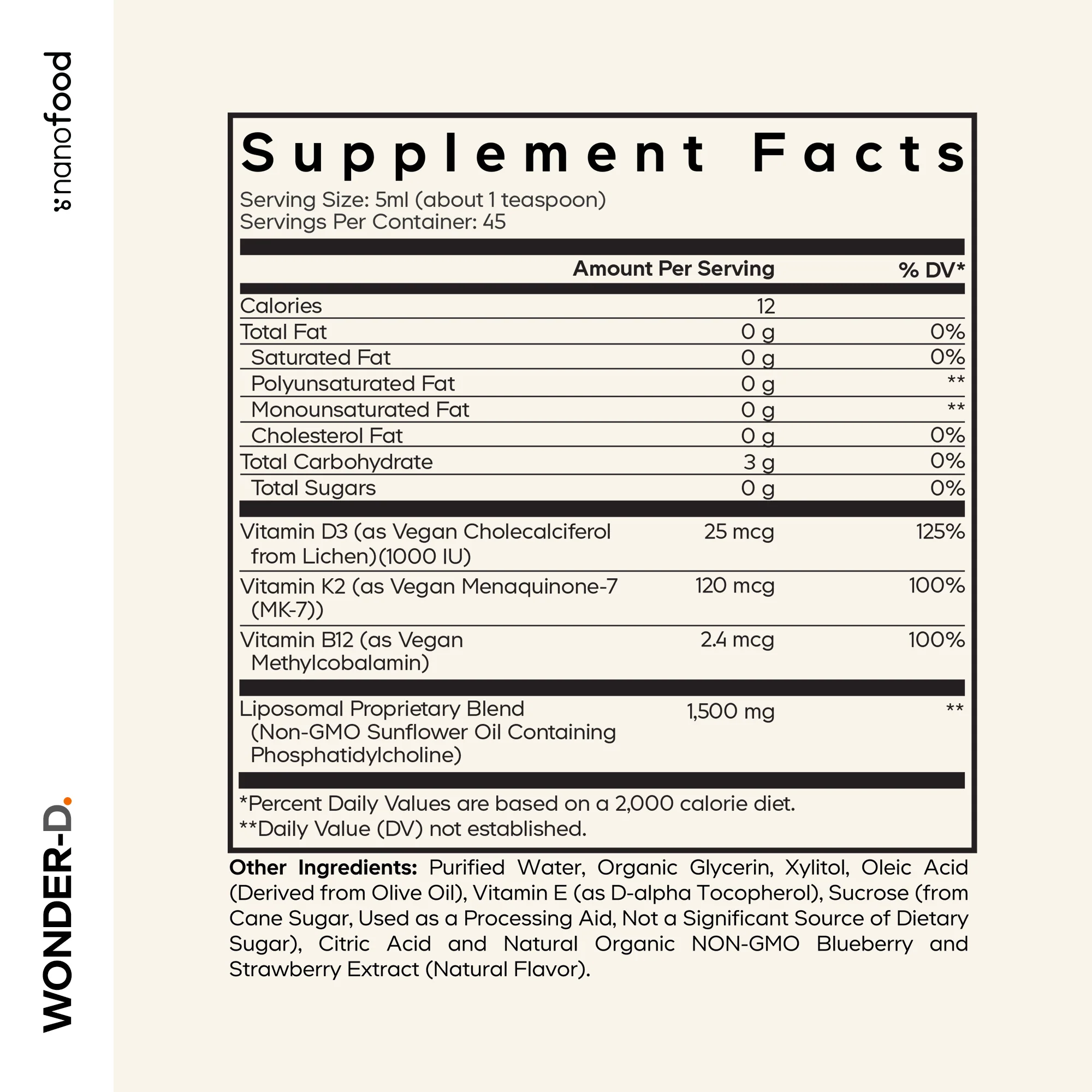 Nanofood Liposomal Wonder-D Liquid Vitamins - Image 4