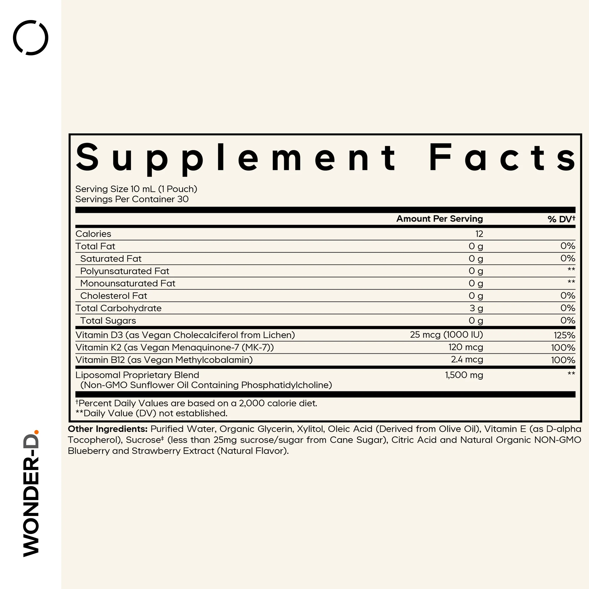 Nanofood Liposomal Vitamin D3 + K2 + B12 Liquid Pouch - Image 4