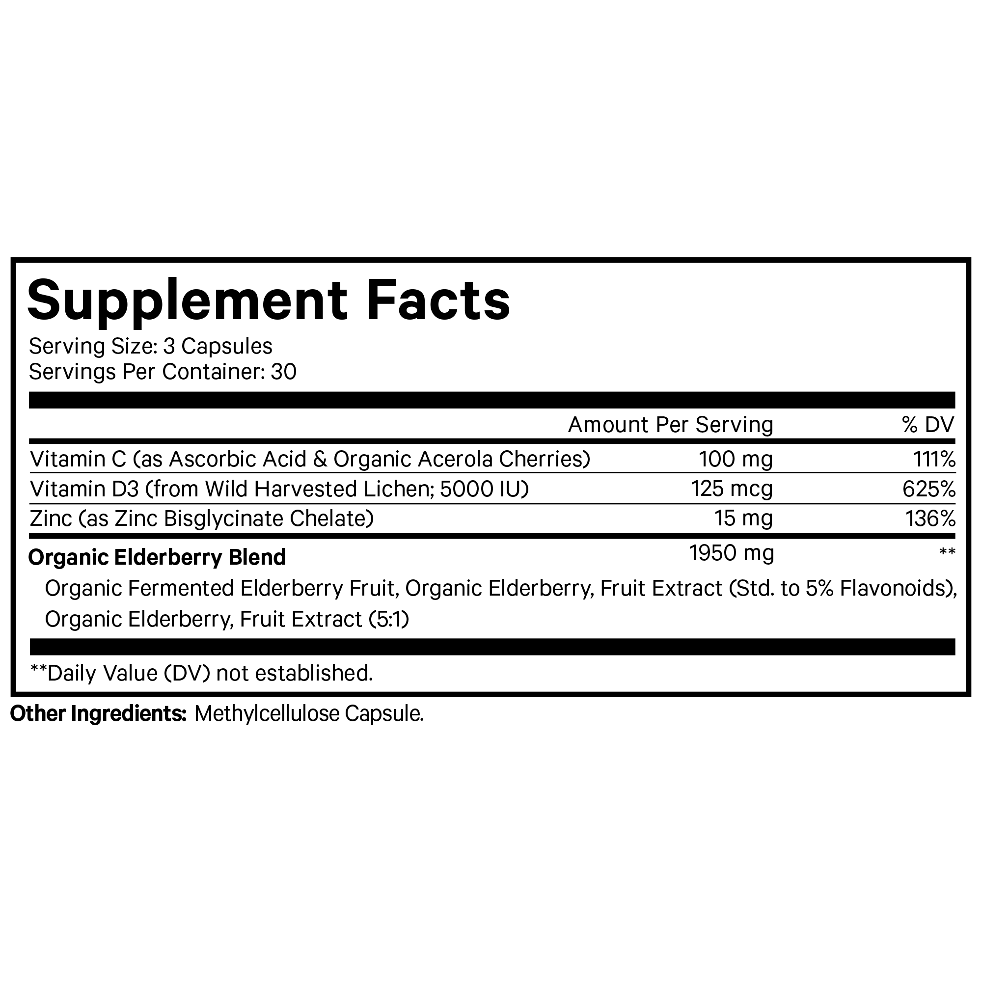 Organic Black Elderberry Vitamins Capsules - Image 5